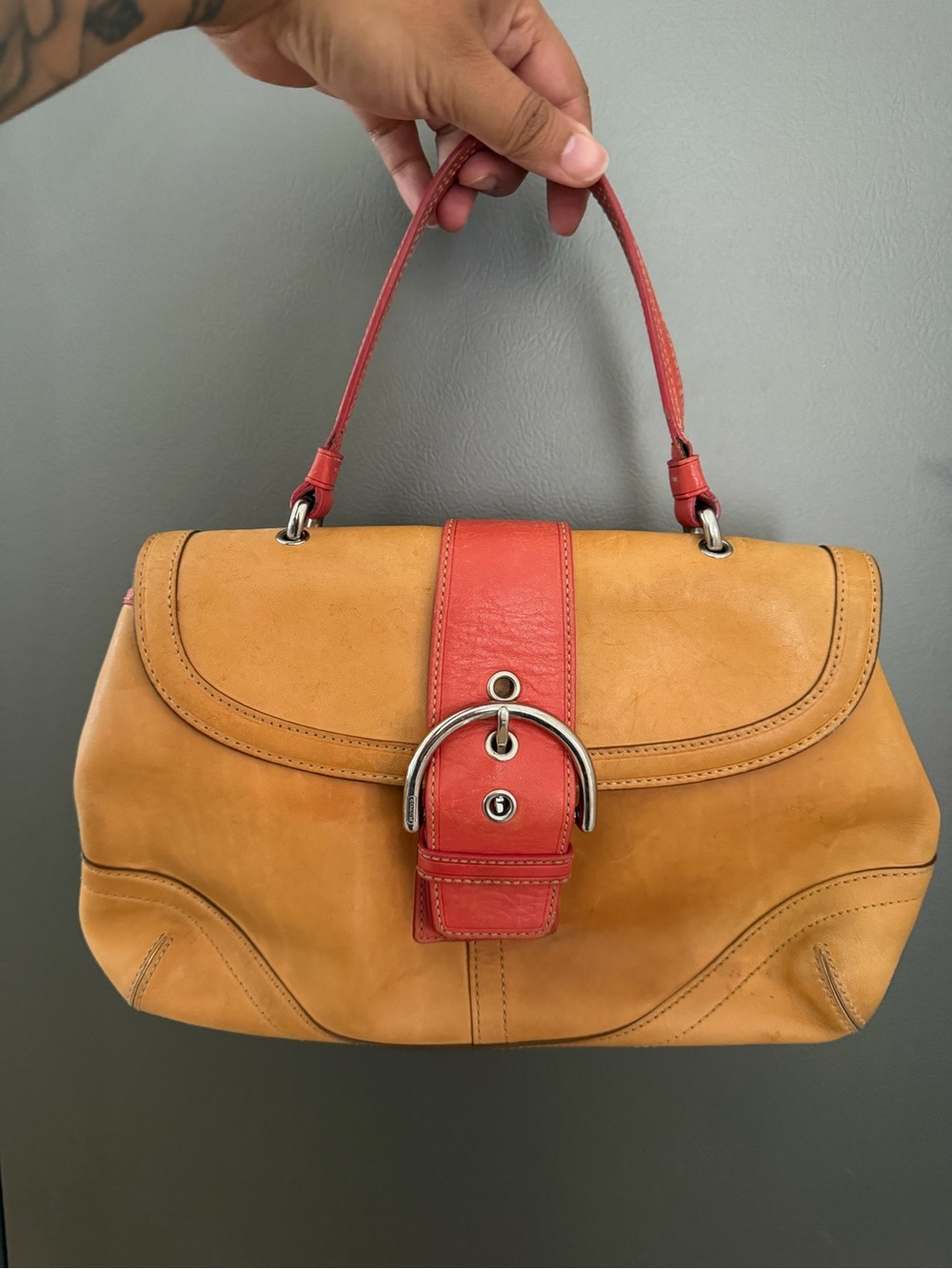 Coach Soho Vachetta Flap Satchel 6692
